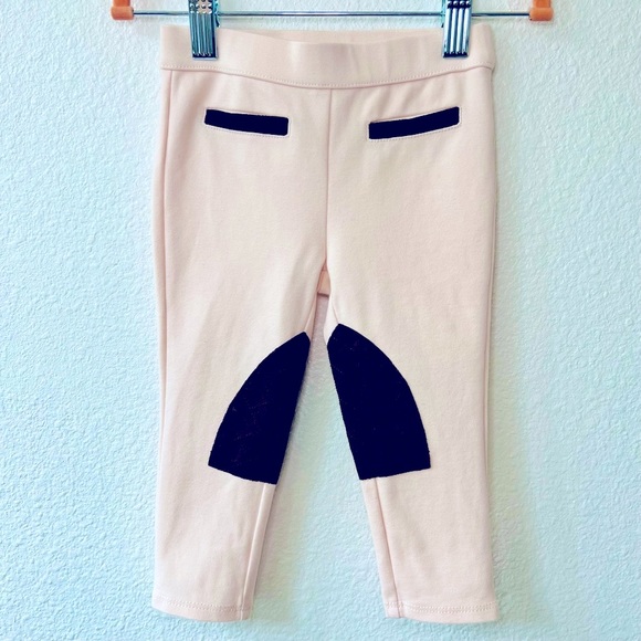 Janie & Jack Horse Top Riding Pant Set 18-24M Pink Suede Bow Equestrian Outfit - Picture 9 of 13